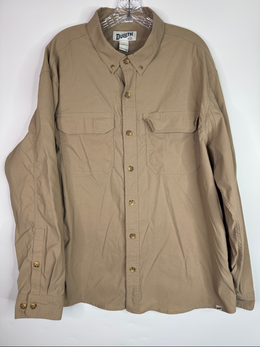 Duluth Trading Co 60490 DuluthFlex Dry On The Fly Standard Fit Shirt Size XL